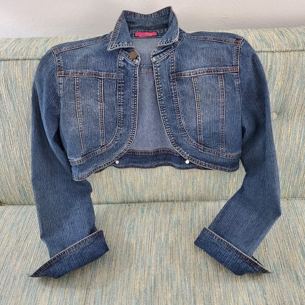 JEAN CROP JACKET